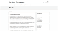 Desktop Screenshot of kantoorvercruysse.be